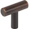 Elements 1-9/16" Dark Brushed Bronze Overall Length Naples Cabinet "T" Knob 40DBB - alternate 1